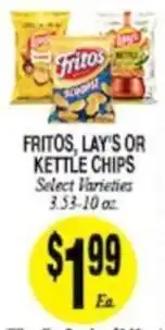 Arlan's Market Fritos, Lay's or Kettle Chips offer