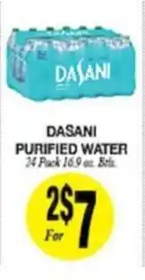 Arlan's Market Dasani purified water offer