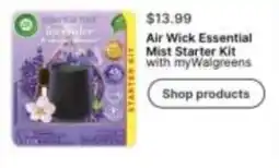 Walgreens Air Wick Essential Mist Starter Kit offer