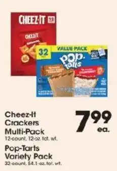 Price Rite Cheez-it crackers multi-pack offer
