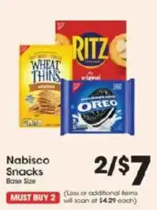 Price Rite Nabisco Snacks offer