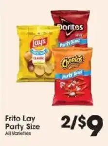 Price Rite Frito Lay Party Size offer