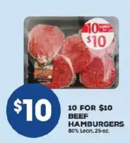 Price Rite Beef Hamburgers offer