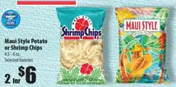 Times Supermarkets Maui Style Potato or Shrimp Chips offer
