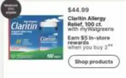 Walgreens Claritin Allergy Relief offer