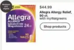 Walgreens Allegra Allergy Relief offer