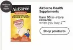 Walgreens Airborne Health Supplements offer