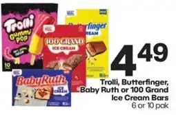 Harp's Market Trolli, Butterfinger, Baby Ruth or 100 Grand Ice Cream Bars offer