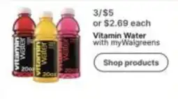 Walgreens Vitamin Water with myWalgreens offer