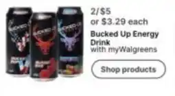 Walgreens Bucked Up Energy Drink offer