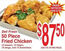 Super Saver Deli Fresh 50 Piece Fried Chicken offer