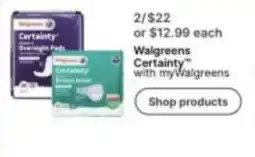 Walgreens Walgreens Certainty offer