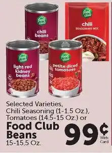 Food City Food Club Beans offer