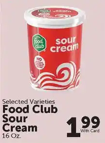 Food City Food Club Sour Cream offer