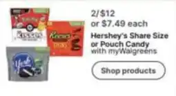 Walgreens Hershey's Share Size or Pouch Candy offer