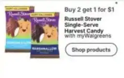 Walgreens Russell Stover Single-Serve Harvest Candy offer