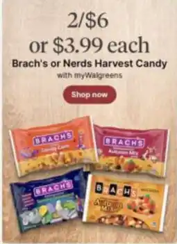 Walgreens Brach's harvest candy offer