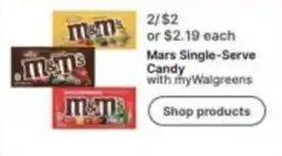 Walgreens Mars Single-Serve Candy offer