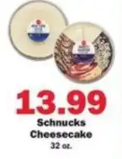 Schnucks Schnucks Cheesecake offer