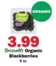 Schnucks Driscoll's Organic Blackberries offer