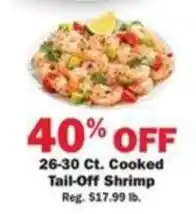 Schnucks Cooked Tail-Off Shrimp offer