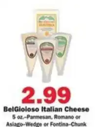 Schnucks BelGioioso Italian Cheese offer