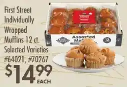 Smart & Final First Street individually wrapped muffins offer