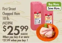 Smart & Final First Street chopped ham offer