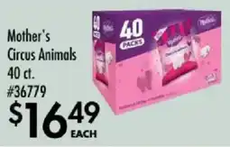 Smart & Final Mother's Circus Animals offer