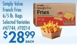 Smart & Final Simply Value French Fries offer