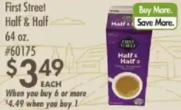 Smart & Final First Street Half & Half offer
