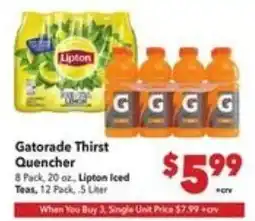 Vallarta Supermarkets Gatorade Thirst Quencher offer