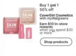 Walgreens CoverGirl Cosmetics with myWalgreens offer