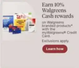 Walgreens Walgreens branded products offer