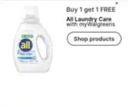 Walgreens All laundry care offer