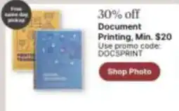 Walgreens Document Printing offer
