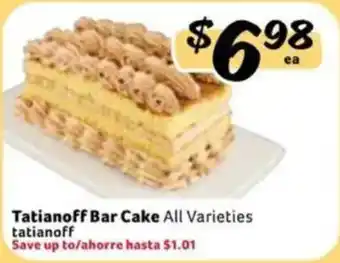 Tatianoff Bar Cake All Varieties