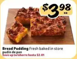 Fresco y Más Bread Pudding offer