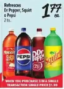 Fiesta Mart Dr Pepper, Squirt or Pepsi offer