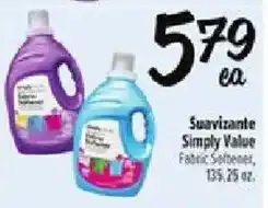 Fiesta Mart Suavizante Simply Value Fabric Softener offer