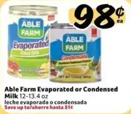 Fresco y Más Able Farm Evaporated or Condensed Milk offer