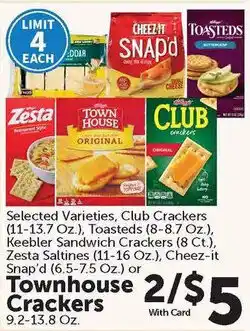 Food City Townhouse Crackers offer