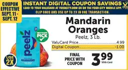 Food City Peelez Mandarin Oranges offer