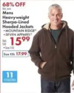 Boscov's Men's Heavyweight Sherpa-Lined Hooded Jacket offer