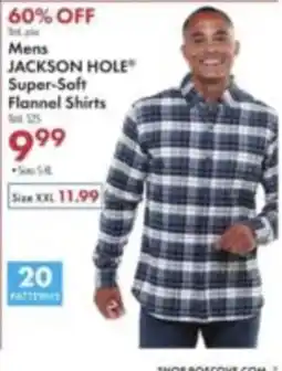 Boscov's Mens Jackson Hole Super-Soft Flannel Shirts offer