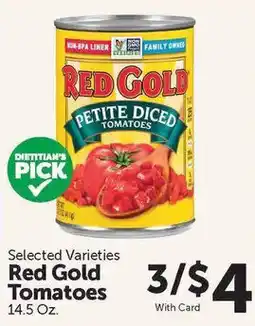 Food City Red Gold petite diced tomatoes offer