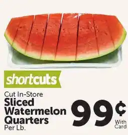 Food City Shortcuts sliced watermelon quarters offer