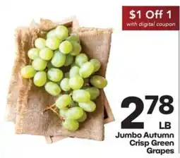 Harp's Market Jumbo Autumn Crisp Green Grapes offer