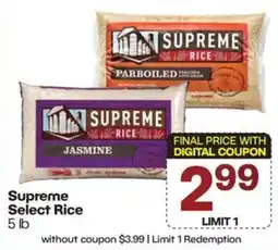 Harp's Market Supreme Select Rice offer