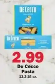 Schnucks De Cecco Pasta offer